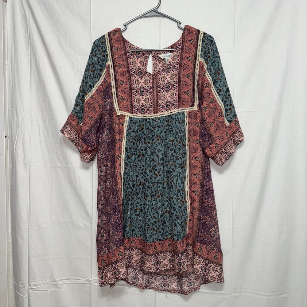 Sundance every day dress floral crochet online woman’s size petite small